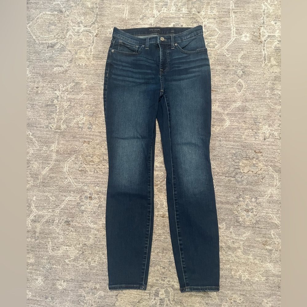 Lucky Brand Ava Mid-Rise Straight Jeans 4/27 Dark Wash EUC